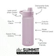 thumbnail image 3 of Simple Modern 18 fl oz Insulated Stainless Steel Summit Water Bottle with Covered Silicone Straw Lid|Lavender Mist, 3 of 6