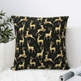 thumbnail image 4 of Honeii Christmas Gold Deers Print Throw Pillow, Square Decorative Pillow Forms Soft Fluffy Plump Pillow Decorative Pillow Inserts,Couch Pillows-18"x18", 4 of 7