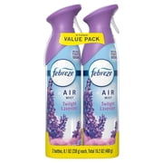 Febreze Air Mist Air Freshener Spray, Twilight Lavender, 8.1oz, 2 Count