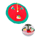 thumbnail image 1 of Base de alfombra de regalo para árbol de Navidad de 90 cm, cubierta de piso, decoración navideña (muñeco de nieve y árbol), 1 of 5