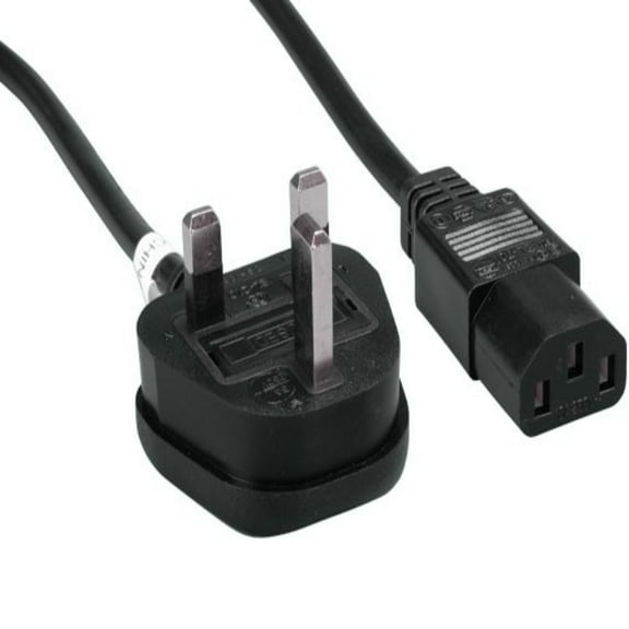 SANOXY Cables and Adapters; 4 PACK of6ft England Power Cord, with Fuse (IEC-320-C13 to UK PLUG BS1363)