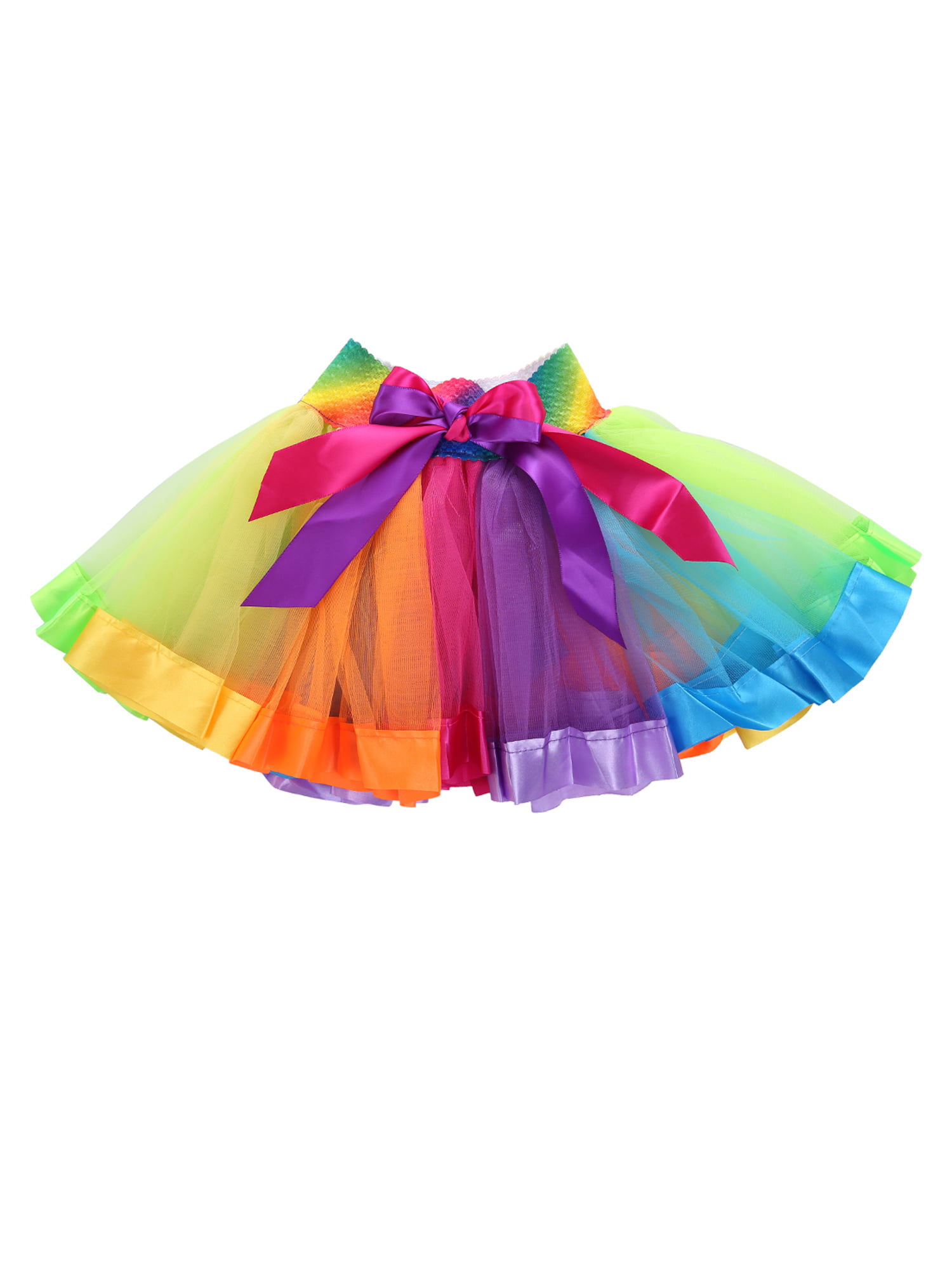 Baby Girls Rainbow Lantern Dance Tutu Dress Fancy Party Costume Age 2-16 Years 