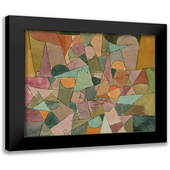 Klee, Paul 13x12 Black Modern Framed Museum Art Print Titled - Untitled Abstract