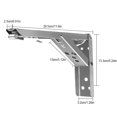 thumbnail image 3 of Soporte De Estante Triangular Plegable Soporte de estante de 8/10/12/14 pulgadas Soporte de estante que ahorra espacio para el hogar (estilo) Sywqhk Para estrenar, 3 of 3
