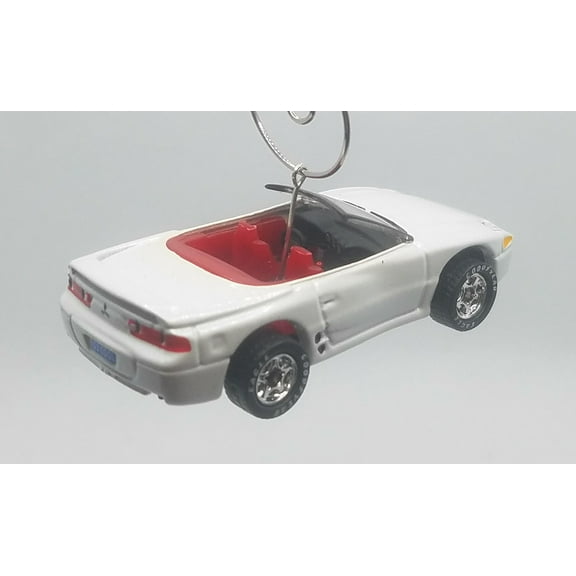 Christmas Ornament for Mitsubishi Spyder Convertible White Red