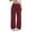 Wine, variant on Yoga Pants Women, Prolriy Womens Stretchy Flare Trousers Petite Lightweight Pull on Slacks with Pockets Women's Pants Black L
