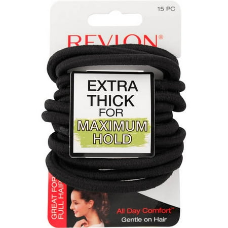 2 Pack Revlon Extra Thick Elastic Hair Bands 15 Ct Walmart Com