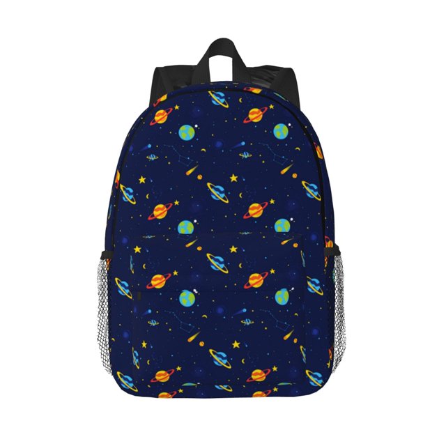 Easygdp Space Galaxy Mochila Ligera de 15 Pulgadas para Estudiantes, Mochila Cómoda para la Escuela y Viajes, Correas Ajustables