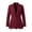 Wine Jakcets, variant on Women's Elegant Blazer Single Button Fitted Suit Jacket with Side Lace Hem Dressy Work Coat Blue XS