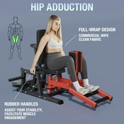 Syedee Hip Abductor Machine, Plate-Loaded Inner and Outer Thigh Machine, Hip Thrusters for Home Gym(2025 Vision)