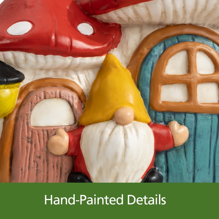 Mainstays Weather-Resistant Mushroom Village Outdoor Garden Statue