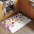 thumbnail image 3 of Pink Flowers 2'x3' Washable Rug, Spring Floral Elegant Pastoral Watercolor Non-Slip Soft Doormat Area Rugs for Entrance Bathroom Bedsides, Carpet for Kitchen Bedroom, Entryway Floor Mat, 3 of 9