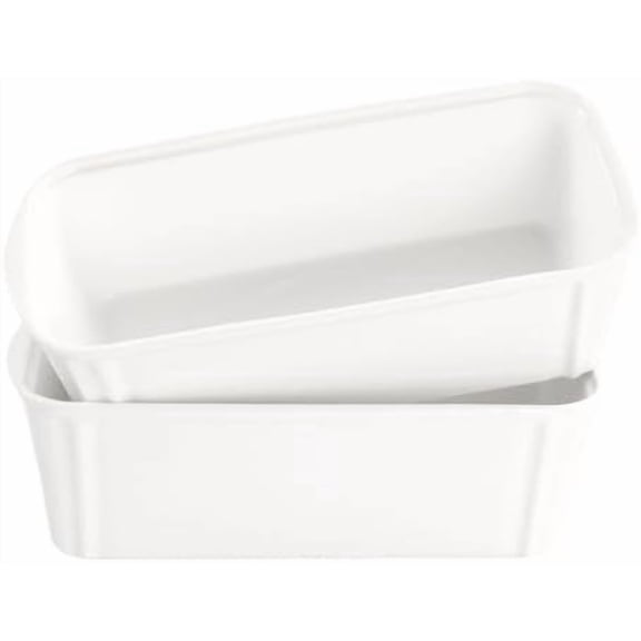 9" x 4" Healthy Ceramic Mini Rectangular Baking Bread Loaf Pan Baking Dish, Set of 2, for Cake, Meatloaf, Bread Pans, Brownies - Oven, Microwave, Freezer and Dishwasher Safe