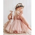 thumbnail image 5 of StylesILove Baby Toddler Girls Embroidered Eyelet Tulle Dress Princess Girl Ruffle Crisscross Sun Dress Outfit (18-24 Months, Pink), 5 of 7