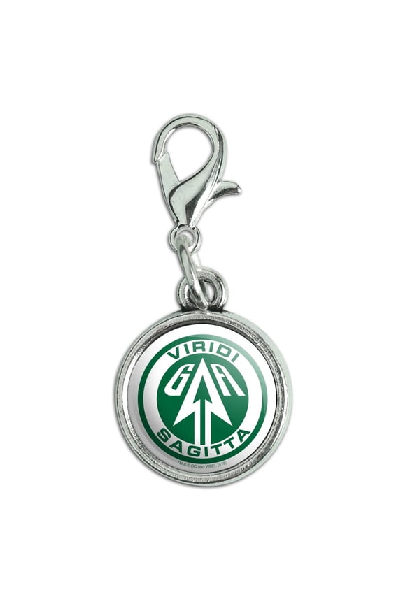 Arrow TV Series Sigil Antiqued Bracelet Pendant Zipper Pull Charm with Lobster Clasp