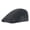 Black, variant on Men Winter Warm Denim Newsboy Peaked Ivy Cap Velvet Liner Beret Driving Flat Hat