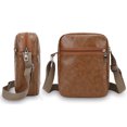 thumbnail image 4 of Clossjun Messenger Bag for Men Crossbody Bags Shoulder Purse Adjustable Belt Small Vintage PU Leather Satchel Pouch Side Daypacks Brown, 4 of 5