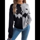 thumbnail image 2 of Suéteres de Halloween para Mujer, Divertidos Jerseys de Punto de Larga, Lindas Camisetas de Cuello Redondo con Fantasmas, Conjuntos de Otoño. Gris S, 2 of 10
