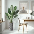 thumbnail image 4 of Artificial Tree in Contemporary Pattern Planter, Fake Bird of Paradise Silk Tree for Indoor and Outdoor Home Decoration - 67" Overall Tall (Plant Pot Plus Tree), 4 of 5