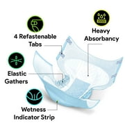 Proheal Small Youth Disposable Diaper Briefs (12 Count) Heavy Absorbency