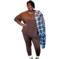 thumbnail image 2 of Plus Size Oversized T-shirt & Leggings Set, 2 of 4