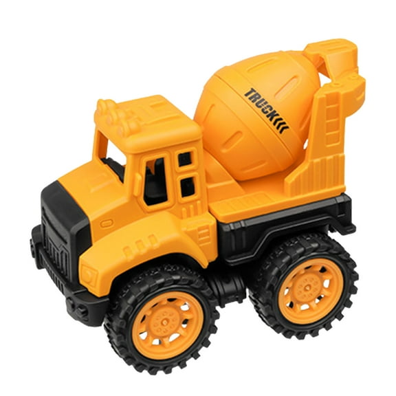 A Kids Simulation Excavator Vehicle Toy Engineering Model Bulldozer Push Go Inertia Durable Abs Material For Play 2.4X3.5X3.3 Inch