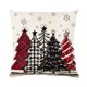 thumbnail image 5 of Funda de almohada navideña de lino, funda de almohada de muñeco de nieve y alce, decoración navideña 2024 para el hogar, funda de cojín de sofá y coche de Año Nuevo, 45 x 45 cm, 5 of 5