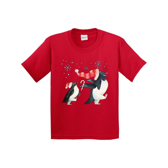 Inktastic Penguin Christmas Holiday March Youth T-Shirt