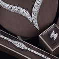 thumbnail image 3 of Ensemble de Bijoux de Mariage en Zircon Cubique 2023, Ensemble de 4 Pcs pour Femmes, Reproduction de Marque de Bijoux, 3 of 5