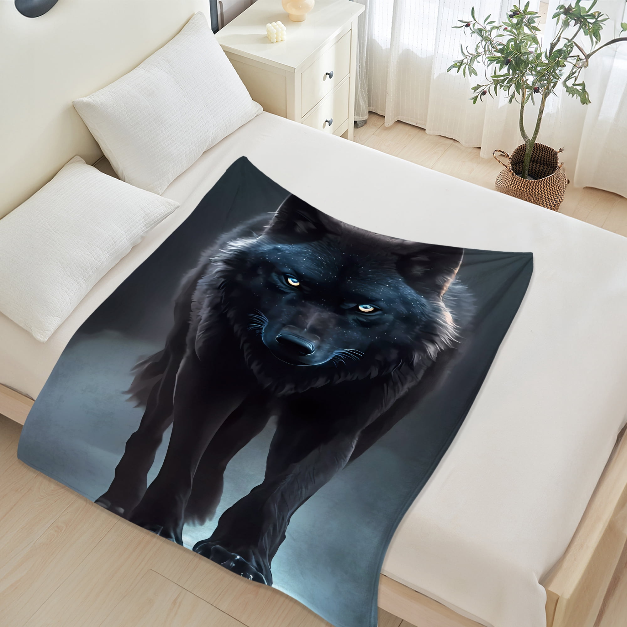 Fleece Blanket for Bed & Sofa - Soft Printed Throw Blanket, Fuzzy Blankets & Throws 30x40 Inches