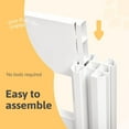 thumbnail image 5 of Whelping Box for Large Breed Dogs, Whelping Box for Puppies, PVC Puppy Playpen, Waterproof & Rustproof Whelping Pen, Puppy Whelping Supplies, Raised Garden Bed, Indoors & Outdoors, 48x48x18 in, White, 5 of 7