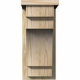 thumbnail image 2 of 8"W x 14"D x 18"H Mediterranean Rough Sawn Corbel w/Backplate, Douglas Fir, 2 of 9