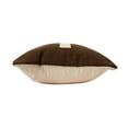 thumbnail image 5 of Creative Co-Op Swiss Cross Cotton Wool Throw Pillow, Brown and Natural, 5 of 7