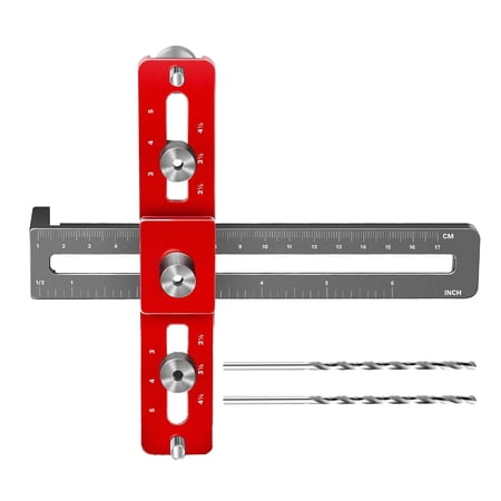 Cabinet Hardware Handle Jigs Aluminum Cabinet Templates Tool Woodworking Drilling Hole Doweling Guide Punch Locator