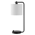 thumbnail image 4 of SAFAVIEH Follett 20 in. Modern Black USB Port Iron Table Lamp with White 100% Cotton Shade, 4 of 6