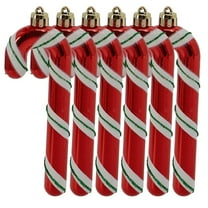 Miluhome 6pcs Christmas Candies Hanging Ornament Set 4.73'' Shatterproof Bulk Xmas Candy Tree Decorations