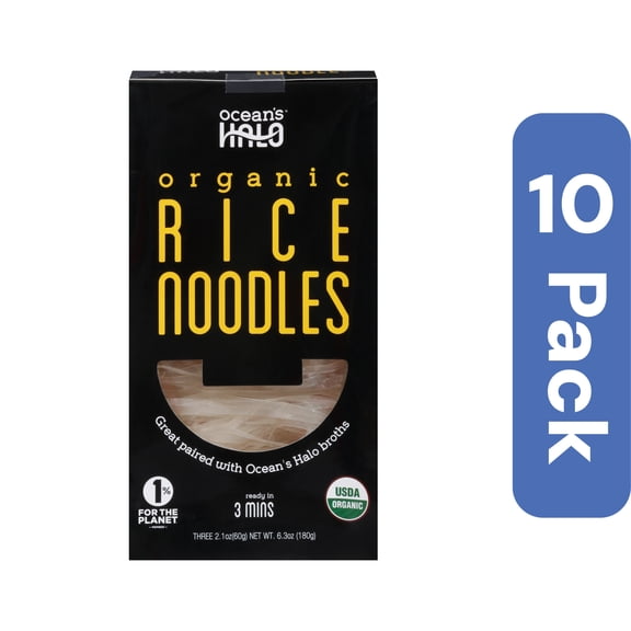 Oceans Halo Organic Rice Noodles 6.3 oz (Pack Of 10)