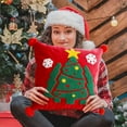 thumbnail image 5 of Qocolhg Christmas Decorations Outdoor Indoor, Christmas Pillowcase Rectangular Pillowcase Invisible Zipper Holiday Pillowcase Holiday Gift Christmas Decoration Red Pillowcase Suitable For Sofa, 5 of 5