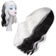 thumbnail image 4 of Peluca Blanca Y Negra, Banda Ajustable, Peluca Rizada Corta, Uso Firme, Especial Para Cosplay ANGGREK Otros, 4 of 8