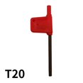 thumbnail image 2 of Fule 10× Small Torx screwdriver T Wrench Red Flag Type Spanner Key Screwdriver T5-T20, 2 of 7
