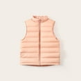 thumbnail image 2 of CYRBOKO Girls' Cotton Puffer Vests, Lightweight Full Zip Thermal Sleeveless Winter Clothing Pink Size 15-16 T, 2 of 3