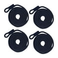 thumbnail image 1 of jinwen 4Pcs Boat Ropes, Boat Line Braid Marine Rope 2M Boat Line Line for Black, 1 of 9