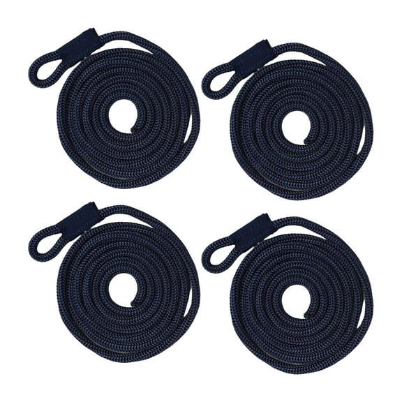 4Pcs Boat s Bumpers, Boat Lines, Boat Accessories Inflatable Marine Bumpers Rope Bumpers Lines for Docking, Yacht, Sailboats Black