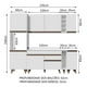 thumbnail image 3 of Cocina Integral Completa Modular Madesa Reims 235cm BB 02, 3 of 5