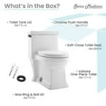thumbnail image 4 of Voltaire One-Piece Elongated Toilet Side Flush 1.28 gpf, 4 of 13