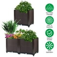 thumbnail image 3 of 11.8x11.8x13.8in Garden Bed  Plant Growth Box Self-watering System Patio Balcony Flowers Vegetables Tomato Herbs, 3 of 9