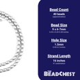thumbnail image 4 of The Bead Chest Silver Oval Natural Wood Beads (9x6mm): Organic Eco-Friendly Wooden Bead Strand for DIY Jewelry, Crafts, Necklace and Bracelet Making, 4 of 4