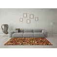 thumbnail image 3 of Ahgly Company Indoor Rectangle Solid Orange Modern Area Rugs, 4' x 6', 3 of 4