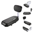 thumbnail image 2 of Kid Bike Back Cushioned Seat Kit with Bell Foot Rest Handle Grip Children Safety Carrier Set, 2 of 8