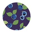 thumbnail image 4 of Blueberries with Leaves Fitted Round Tablecloth Waterproof Table Cloth with Elastic Edge Wipe Clean, 4 of 8